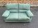 2-seater canapé by Château d'Ax in green suede fabric, 1970.
