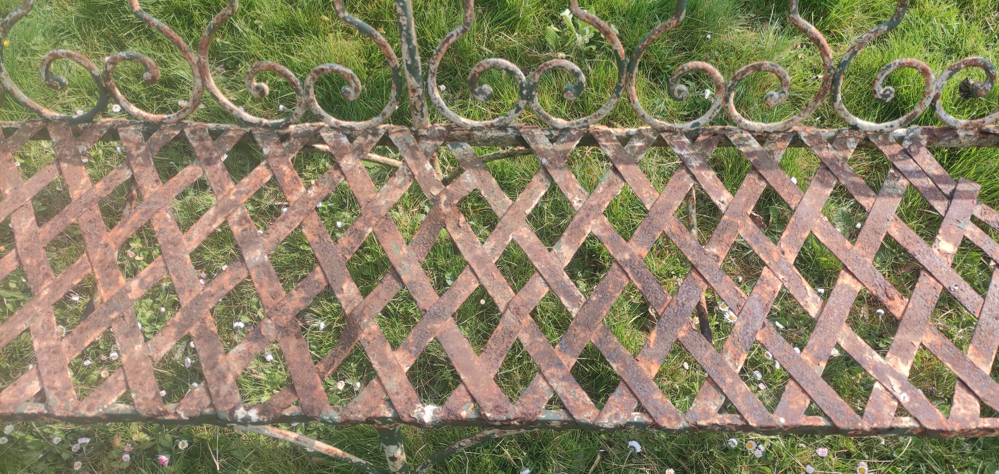 Old garden bench