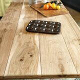 Solid oak farmhouse table 220 X 80 cm