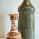 Duo VASES Ceramic sandstone Vintage craft