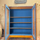 DISPLAY CABINET, CHERRY WOOD BOOKCASE IN DIRECTOIRE STYLE, 19TH CENTURY
