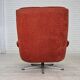 Fauteuil pivotant suédois des années 1970 par Ulferts Sweden, velours de mobilier.