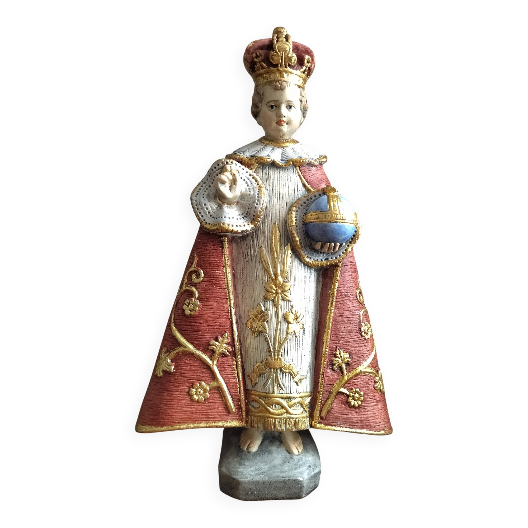 Statue of the Child Jesus of Prague - Brand P.A.B. - 34 cm (3.2 kg)