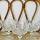 6 glass champagne coupes