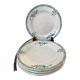 6 Terre de Fer Saint-Amand dessert plates late nineteenth