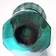 Large antique Art Deco emerald cut crystal vase, Bohemia 1920-1930