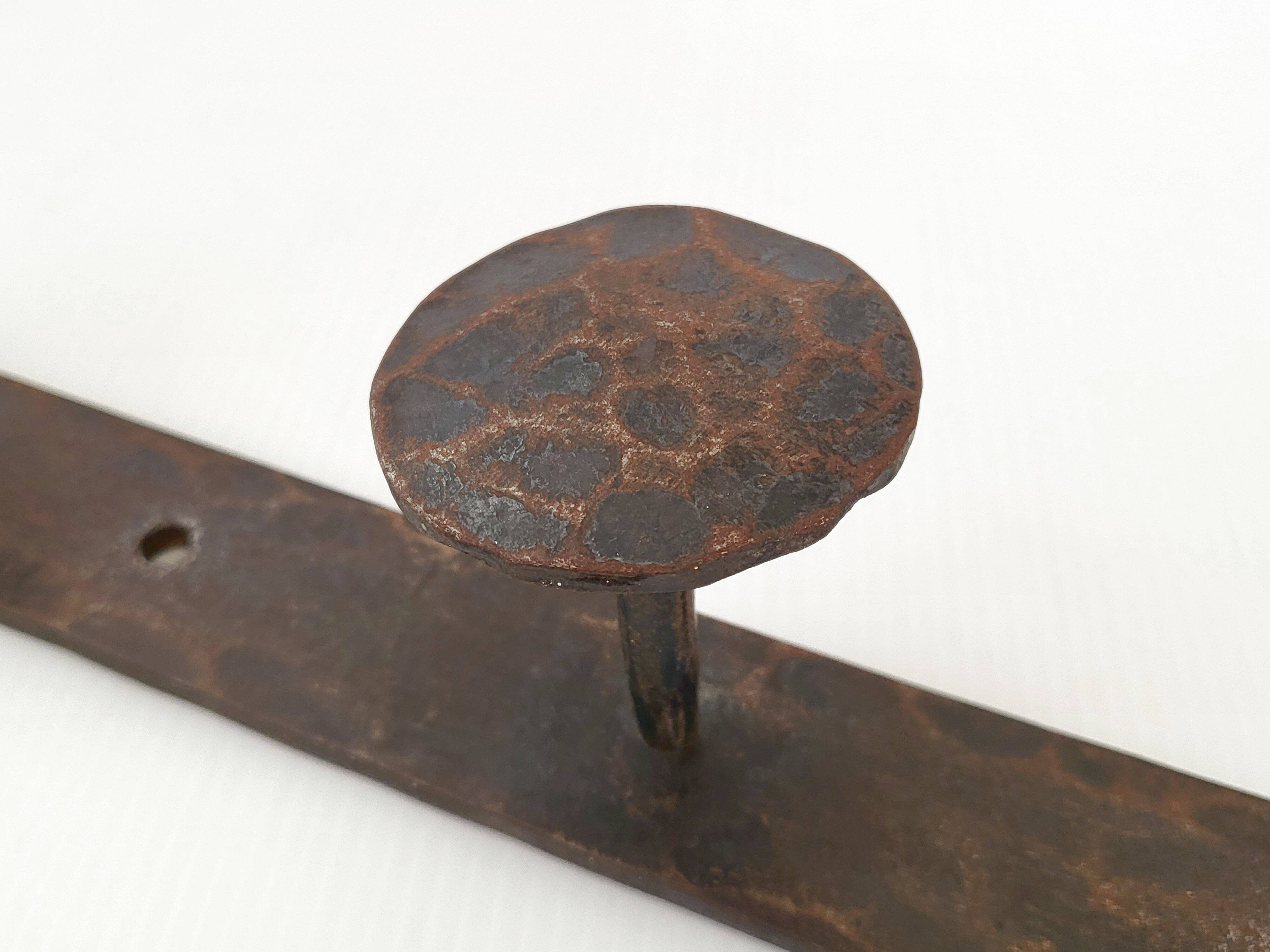 Vintage brutalist metal hook 1970