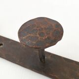 Vintage brutalist metal hook 1970