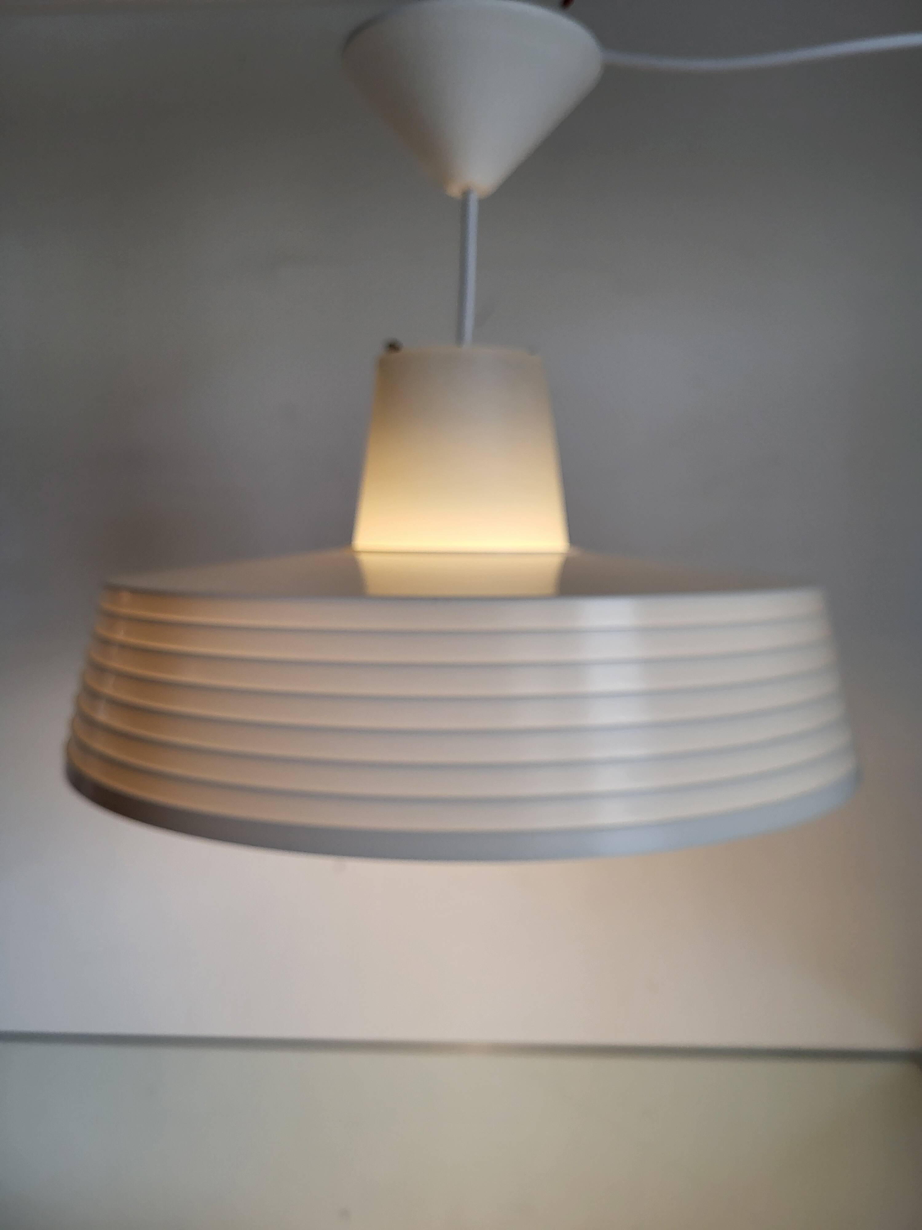 Rotaflex space age hanglamp, ufo vorm in deels geperst plastic, jaren 1960