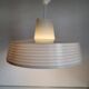 Rotaflex pendant lamp, space age, UFO-shaped, pressed plastic, 1960s.