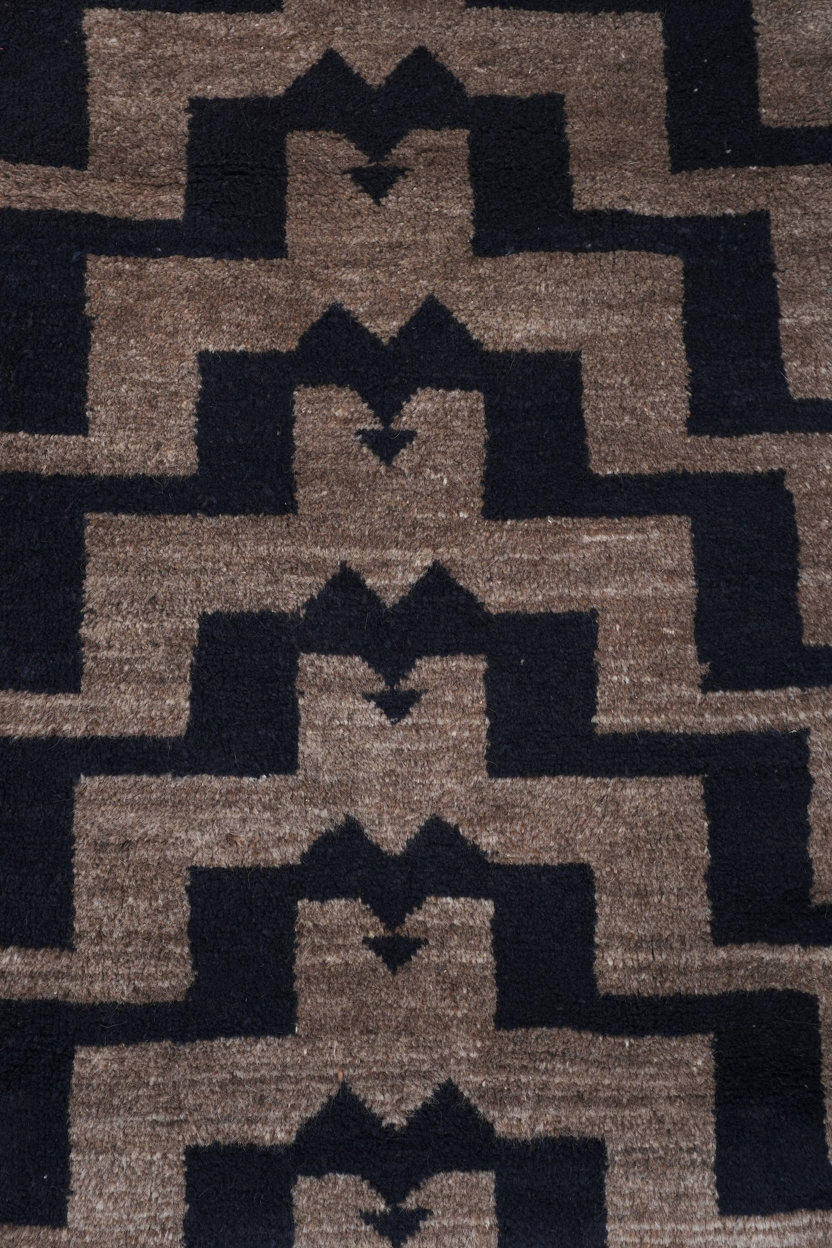 Vintage Turkish Oushak Rug Handwoven 85x195 cm