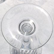 BACCARAT NANCY - 12 Glasses of white wine in cut crystal - Signed - H 12,5cm