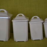 Old spice pots in earthenware