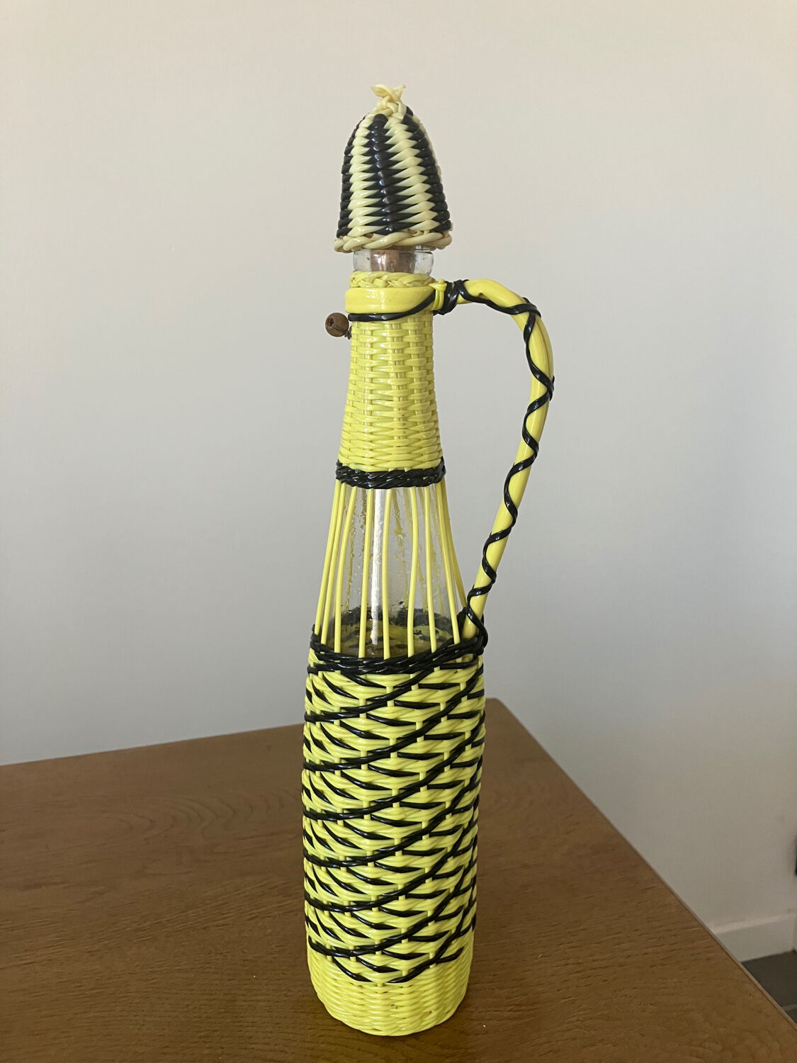 Vintage scoubidou decanter