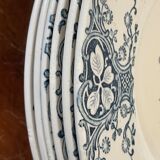 Six old K&G Lunéville hollow plates