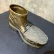 Vintage ashtray in the shape of a hiking boot with a hinged lid