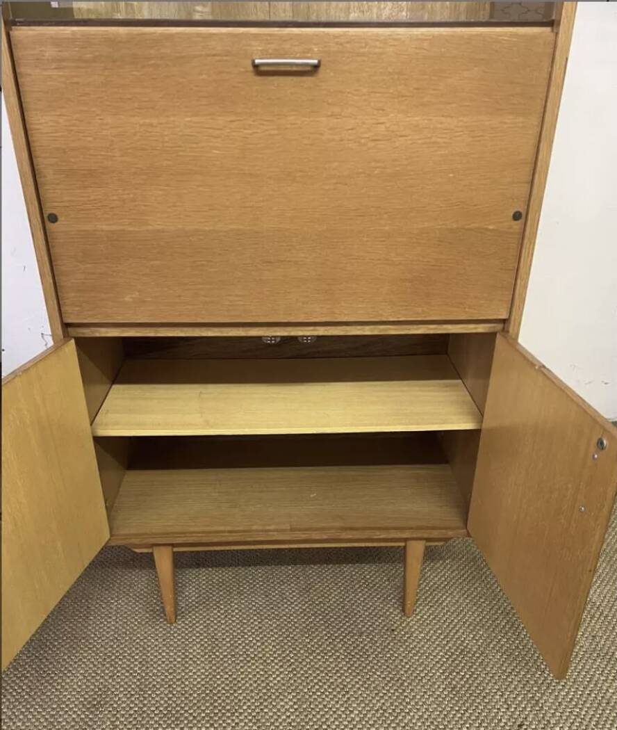 Small vintage secretary cabinet