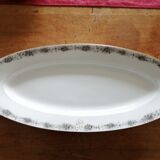 Lot assiettes et plats (poisson, asperges, saucière)