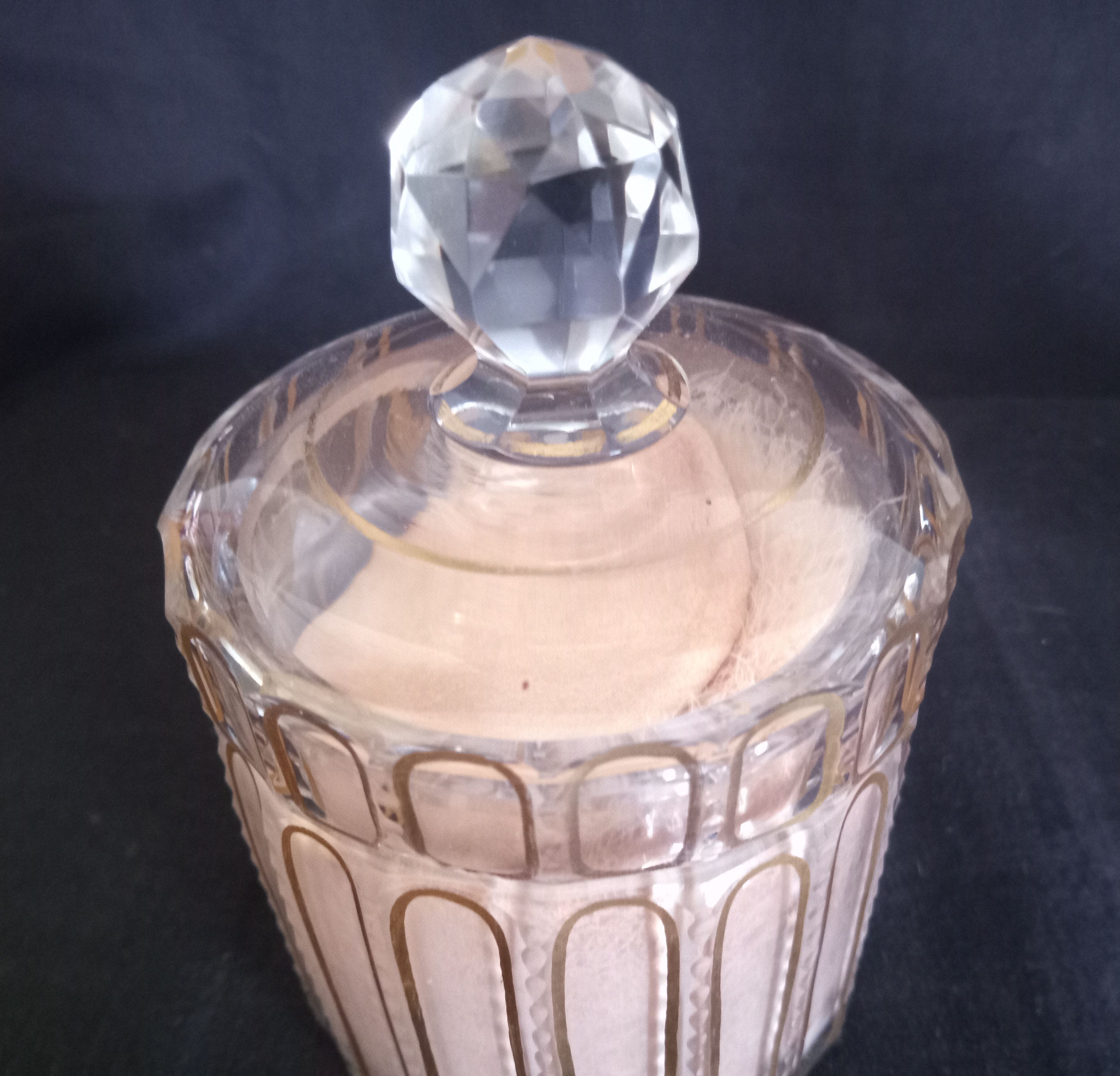 Ensemble de toilette en cristal de Baccarat modèle cannelures (avant 1936)