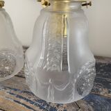 Pair of new electrified Art Deco wall lamps