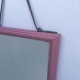 Pink 24x31cm metal mirror