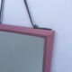Pink 24x31cm metal mirror