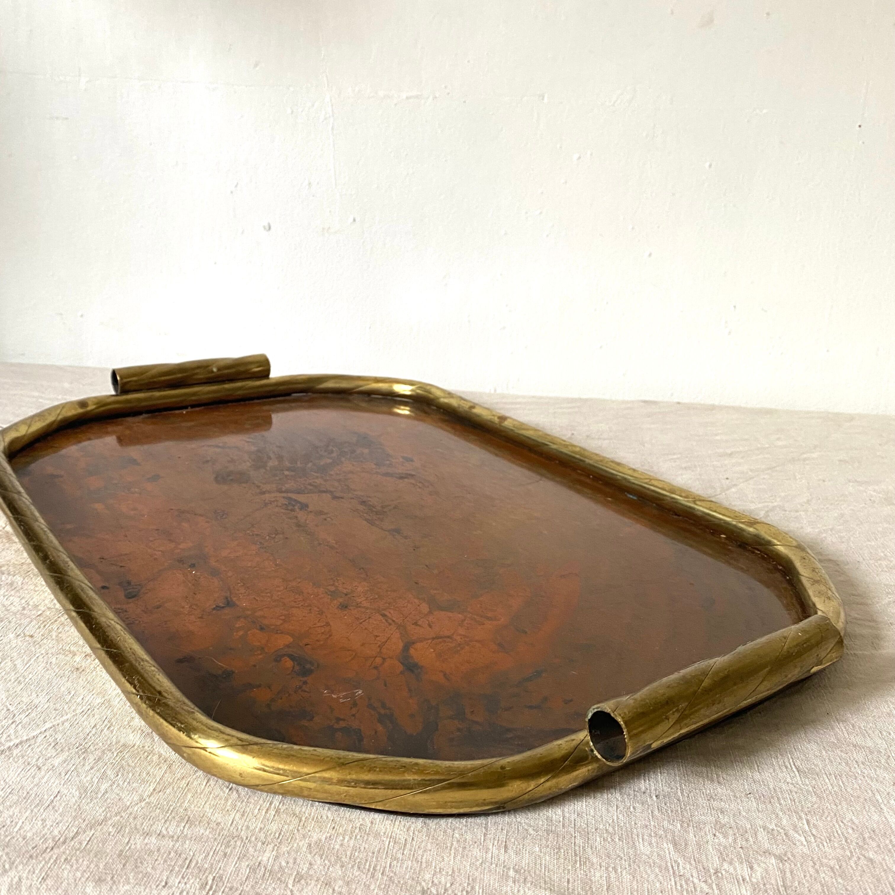 Old copper and brass top