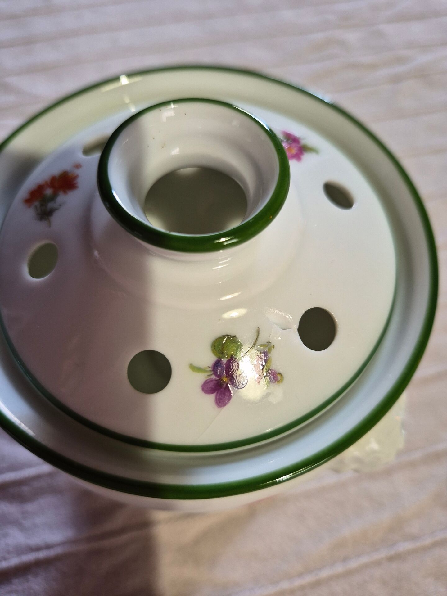Sugar bowl chestnut Limoges