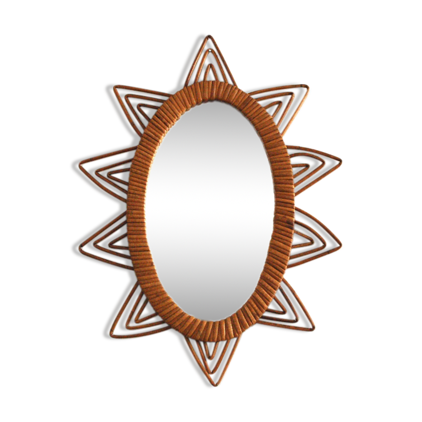 Mirror rattan Sun
