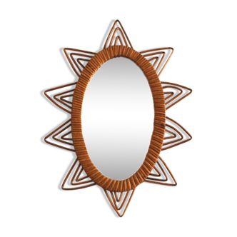 Mirror rattan Sun