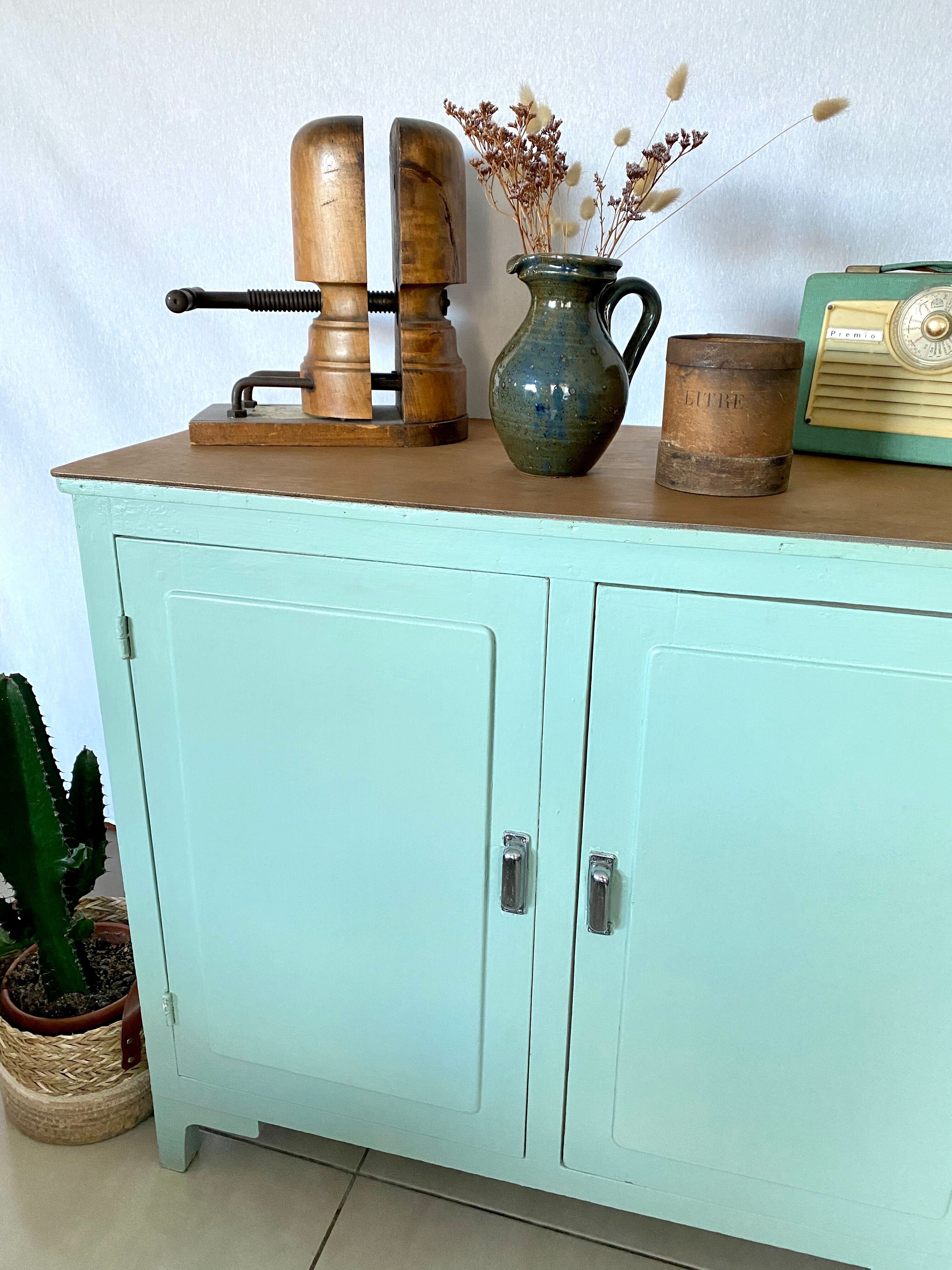Mint green Parisian buffet