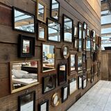 Set of 49 antique mirrors