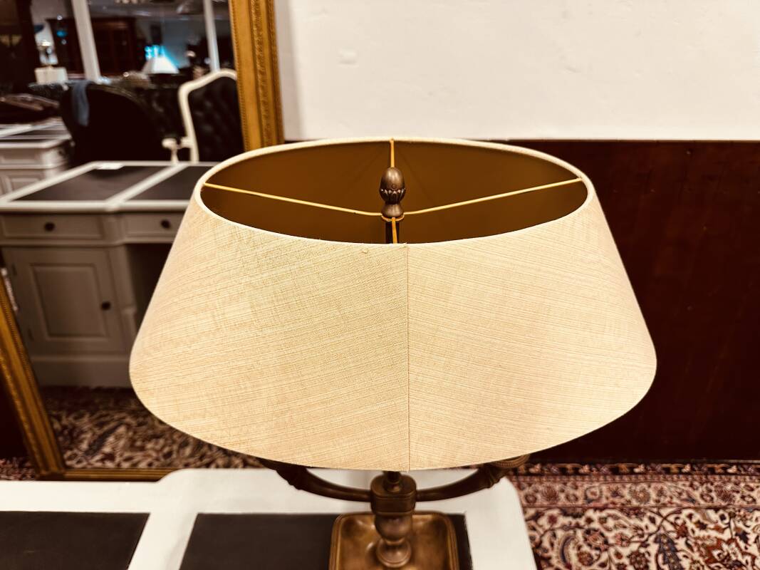 Antique French Bouillotte table lamp