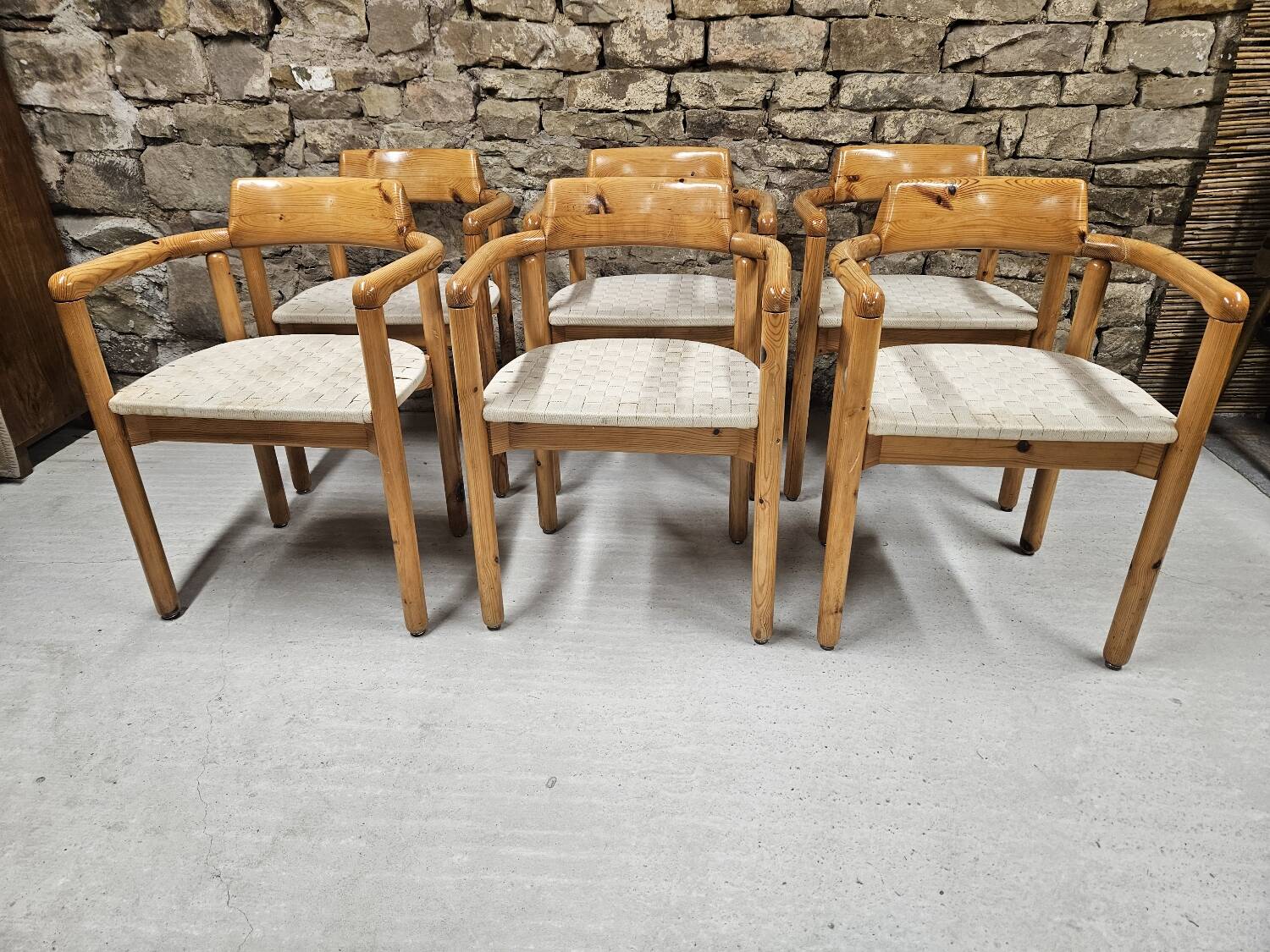 Lot of 6 Rainer Daumiller armchairs