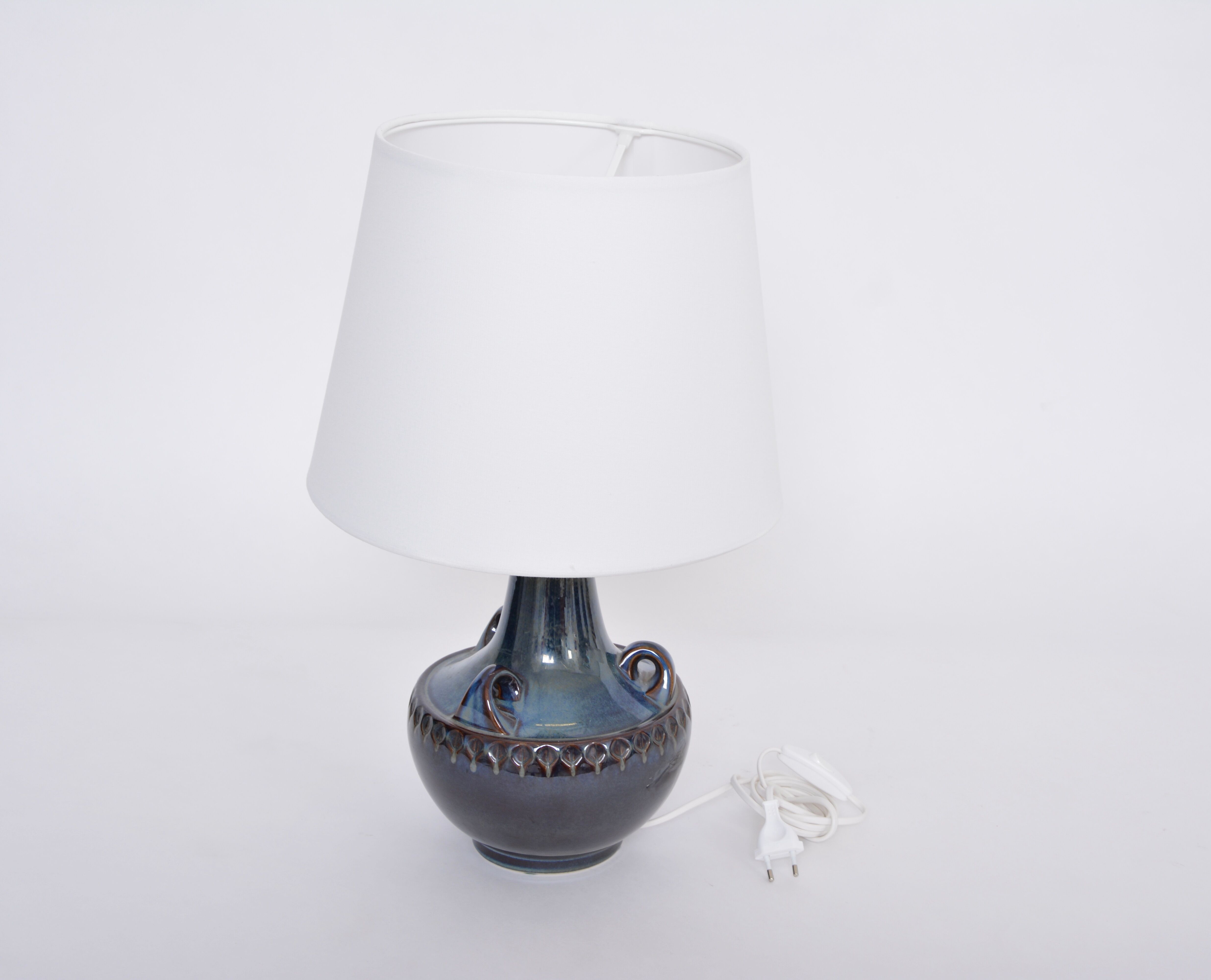 Danish mid-century stoneware lamp model 1059 by Einar Johansen for Soholm