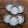 Digoin Sarreguemines dessert plates – Plaid pattern – 1970s