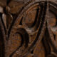 Coffre gothique chêne á façade sculpté - haute époque