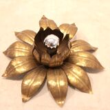 Brass flower ceiling light