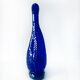 Vase poisson en verre bleu
