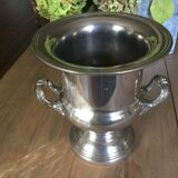 Silver metal champagne bucket