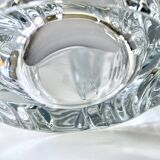 Large basket or fruit bowl in crystal Art Vannes France