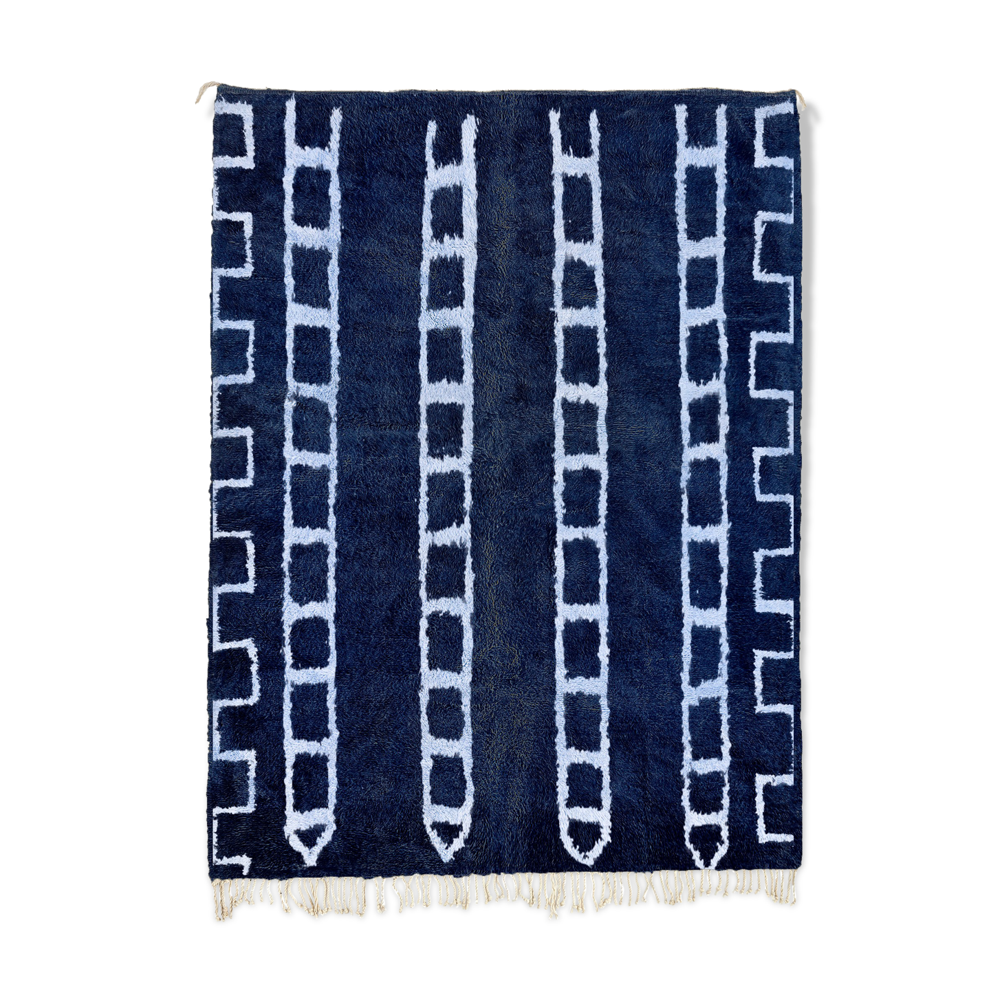 Modern Moroccan carpet blue