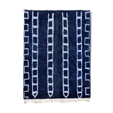 Modern Moroccan carpet blue