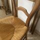 Deux chaises paillées création artisanale années 80