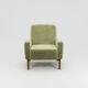 Fauteuil Marlon velour artichaut