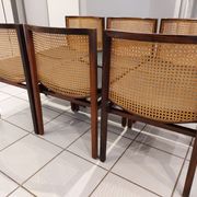 Suite of 6 chairs Italy Tito Agnoli rosewood 1960