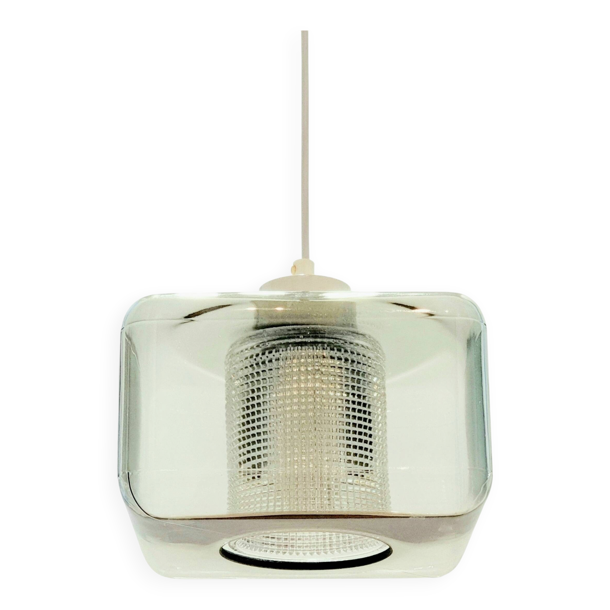 Mid-Century Scandinavian Glass Ceiling Light by C. Fagerlund for Orrefors