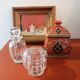 Ensemble de deux flacons ou pots en cristal Baccarat