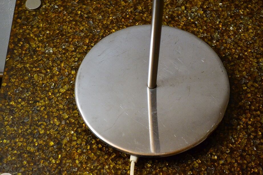 Vintage chrome lamp of the 1970s