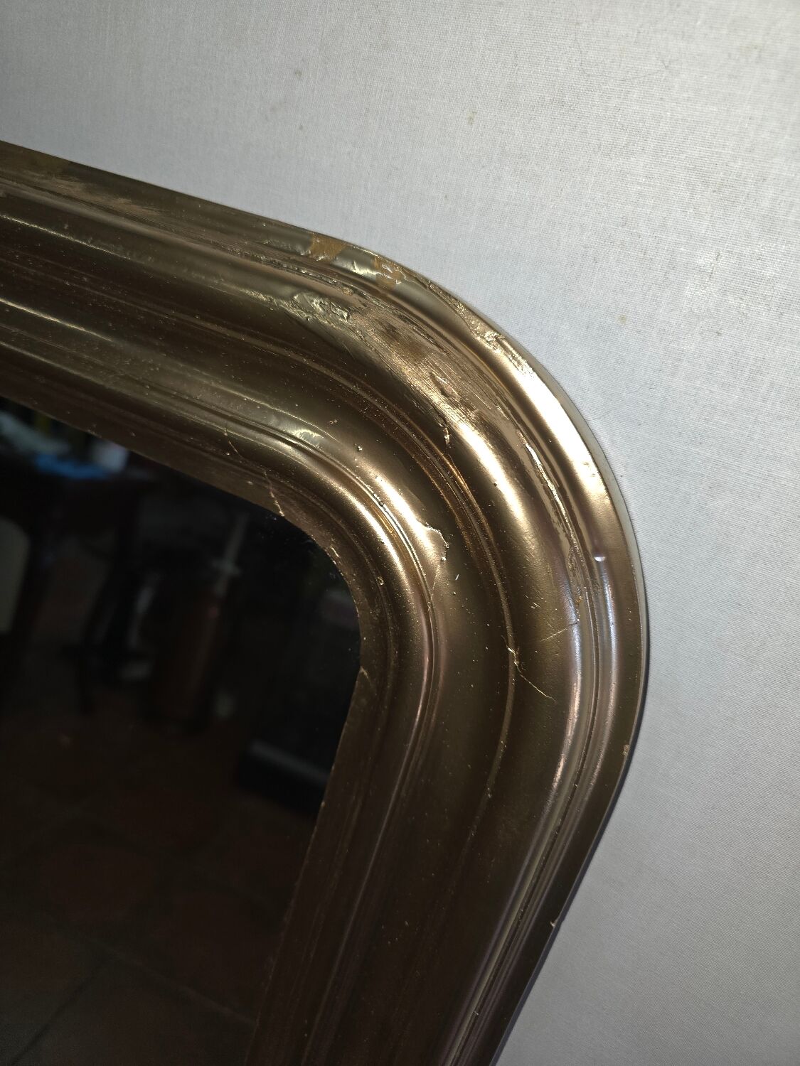 Miroir doré style Louis philippe